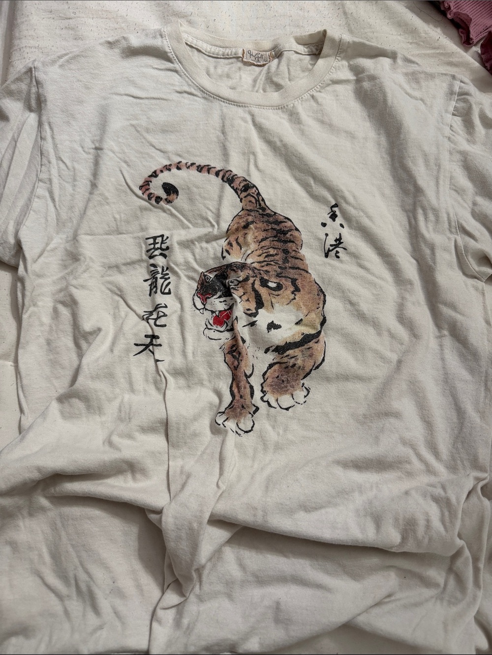 John Galt brandy Melville oversized t-shirt Japan tiger